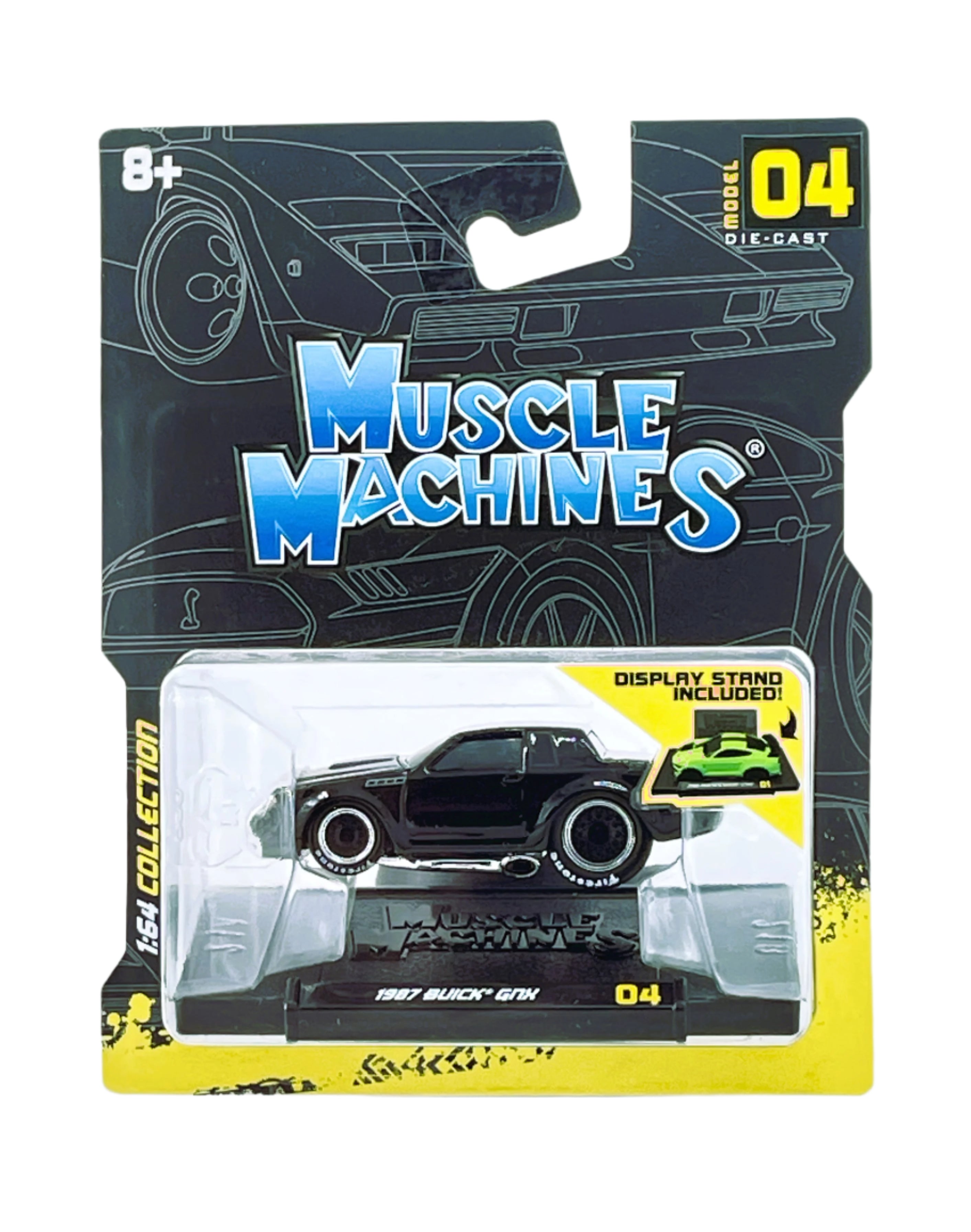 Muscle Machines 1987 Buick GNX 1:64 Scale Diecast Car - Highly Detailed Collectible Black