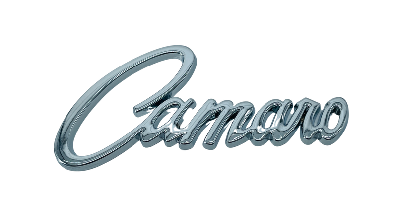 Chrome Auto Emblem fits Camaro Script Badge 5" x 2.5" - Car Decal Accessory
