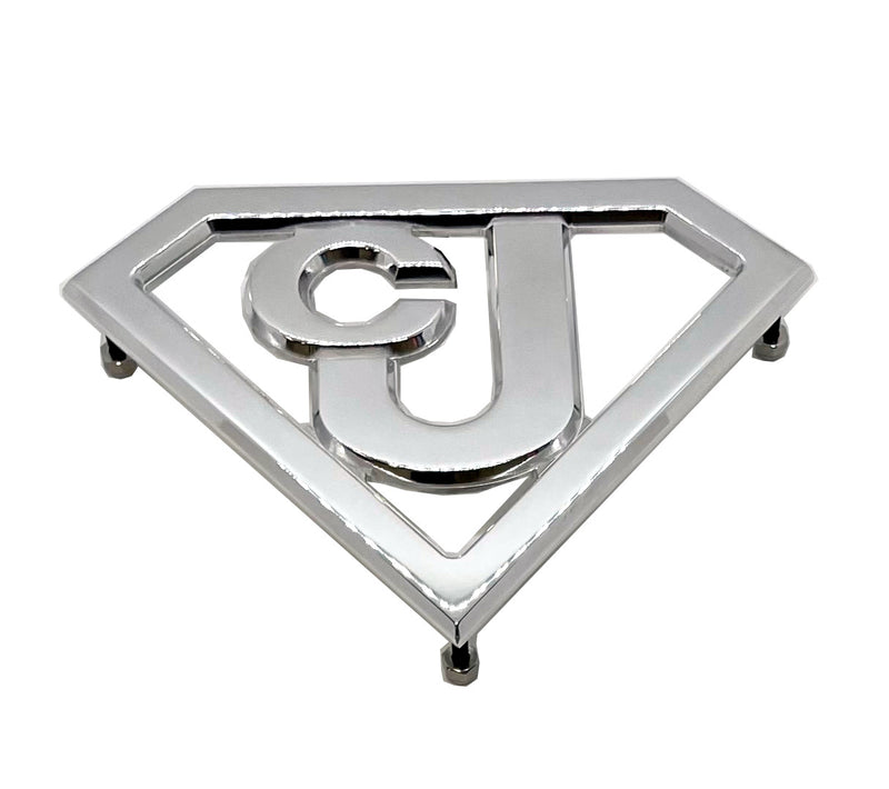 Metal Car Badge Emblem “fits” Jeep Billet CNC 6061 Aluminum 7.5"x 5.5" Polished USA
