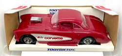 1957 Chevy Corvette Tootsietoy No.5175 1985 Vintage Large Plastic Toy Car with original box