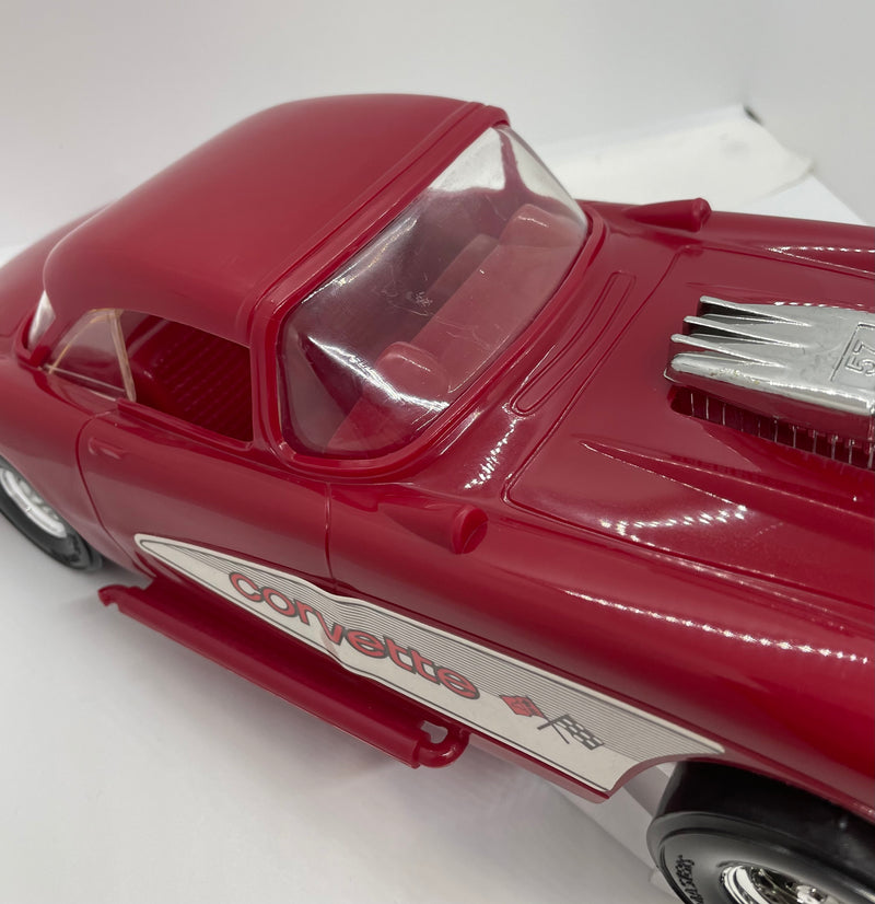 1957 Chevy Corvette Tootsietoy No.5175 1985 Vintage Large Plastic Toy Car with original box