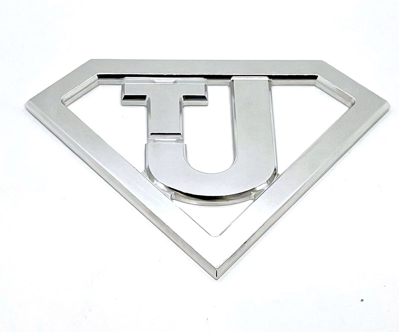 Metal Car Badge Emblem fits TJ Jeep Billet CNC 6061 Aluminum 7.5"x 5.5" Polished USA