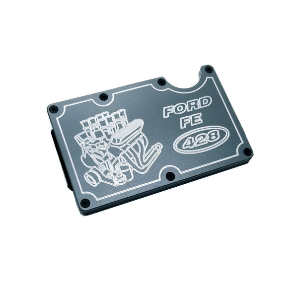 Mens Credit Card Wallet Slim, Metal Aluminum RFID Blocking 428 Ford RFD018