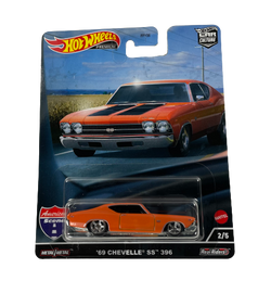 1969 Chevelle SS 396 Orange Hot Wheels Premium Car Culture  2/5 Die Cast Car 1:64