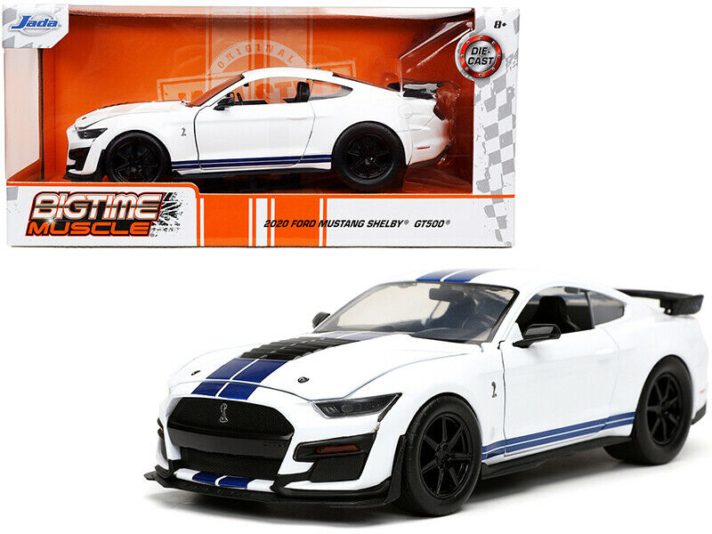 Jada Toys Bigtime Muscle 2020 Ford Mustang Shelby GT500 White Item 32663 1:24