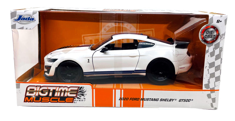 Jada Toys Bigtime Muscle 2020 Ford Mustang Shelby GT500 White Item 32663 1:24