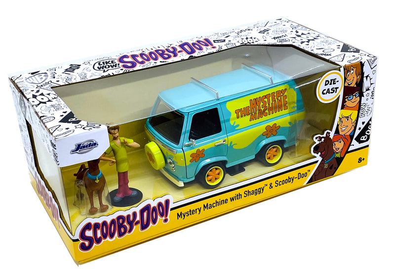 Jada Toys Mystery Machine with Shaggy & Scooby-Doo Diecast Van Item 31720 1:24
