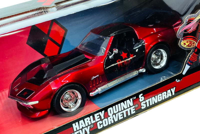 Jada Toys Harley Quinn & 1969 Chevy Corvette Stingray DC Comics  Item 31196 1:24