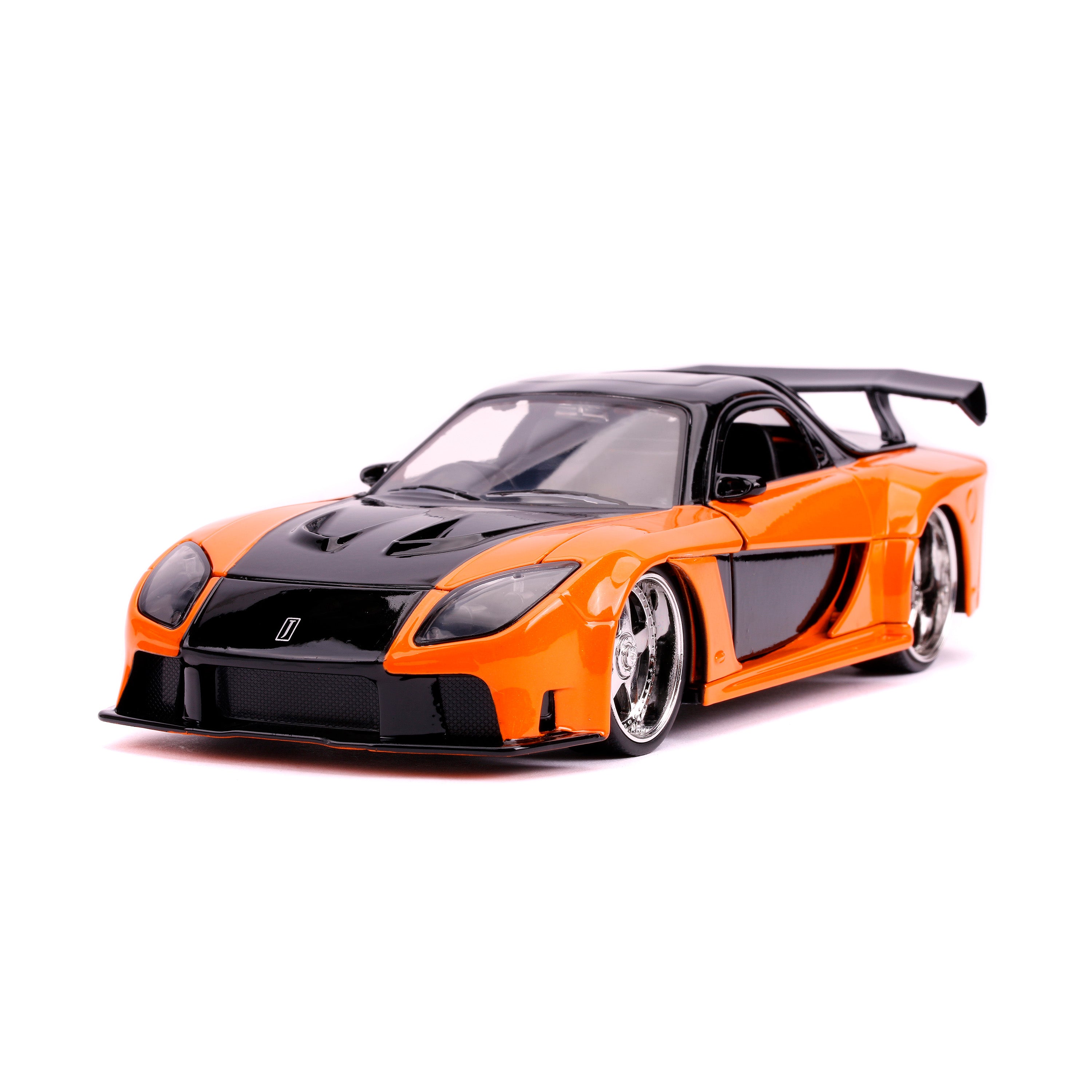 Jada Toys 2021 Hans Mazda RX-7 Fast & Furious Orange Black Jada Toys 30732 Scale 1:24