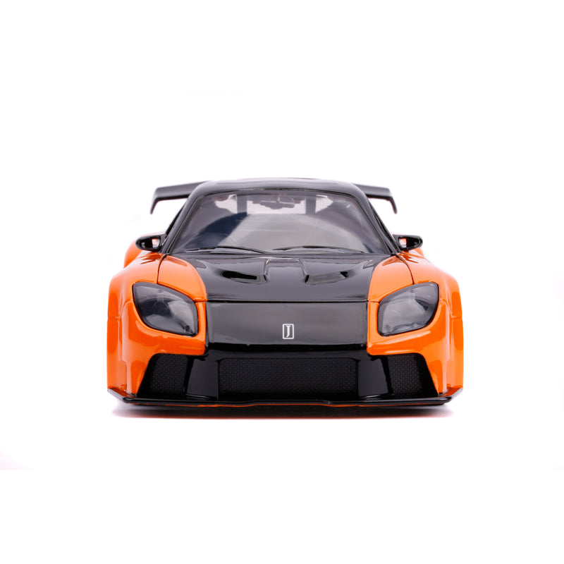 Jada Toys 2021 Hans Mazda RX-7 Fast & Furious Orange Black Jada Toys 30732 Scale 1:24
