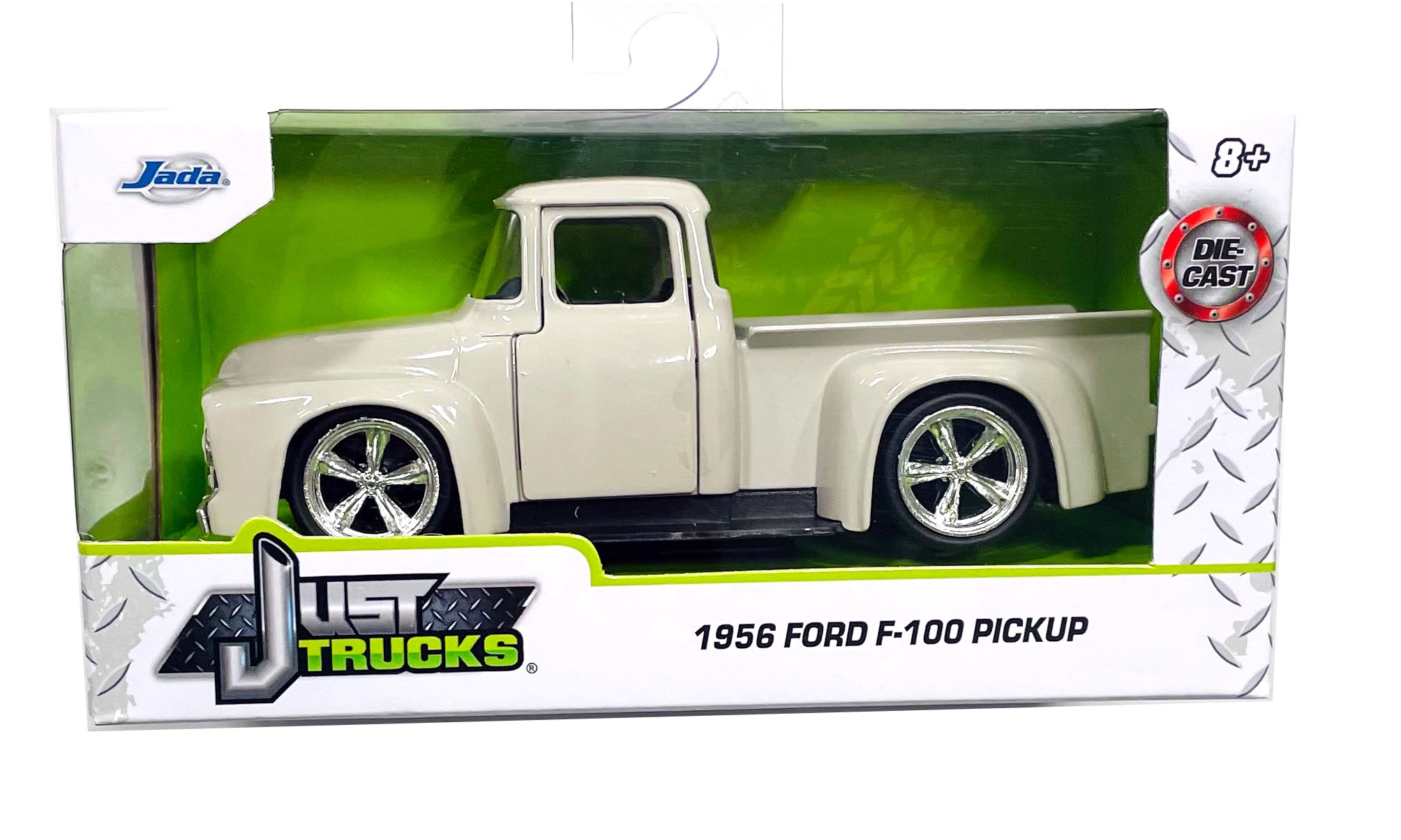 Jada Toys Just Trucks 1956 Ford F-100 Pickup White Die Cast Car Item 24076 1:32 Scale