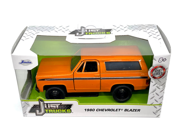 Jada Toys Just Trucks 1980 Chevy Blazer Orange Metallic Die Cast Model Car #24076 1:32