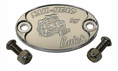 Custom Polished Aluminum Car Badge Emblem Buick Nailhead Dual-Quad Engine - USA