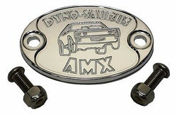 Custom Polished Aluminum Car Badge Emblem with AMC AMX Graphic - USA