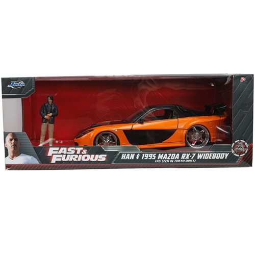 Jada Toys Fast & Furious Han & 1995 Mazda RX-7 Widebody Tokyo Drift  #33174 1:24