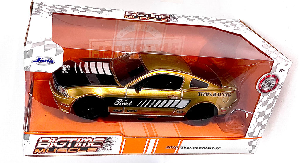 2010 Ford Mustang GT Toms Racing Gold Jada Toys Bigtime 