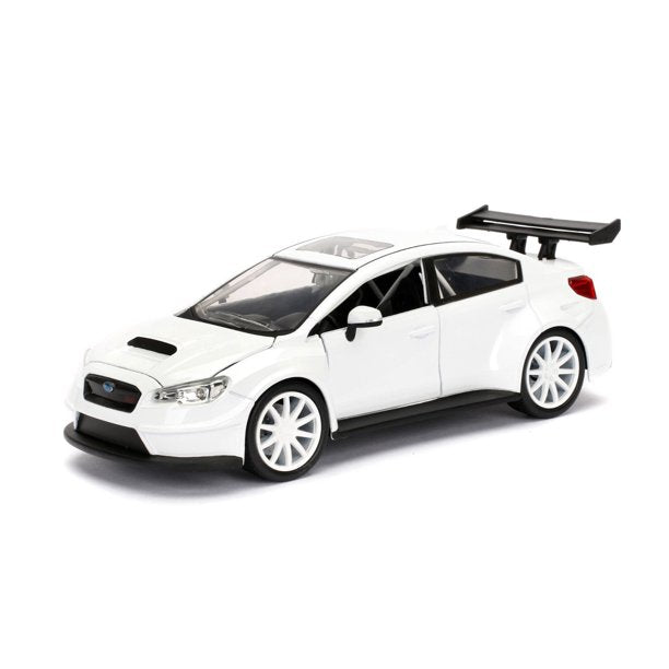 Mr. Little Nobody's Subaru WRX STI Fast & Furious White #98296 Die Cast Car 1:24