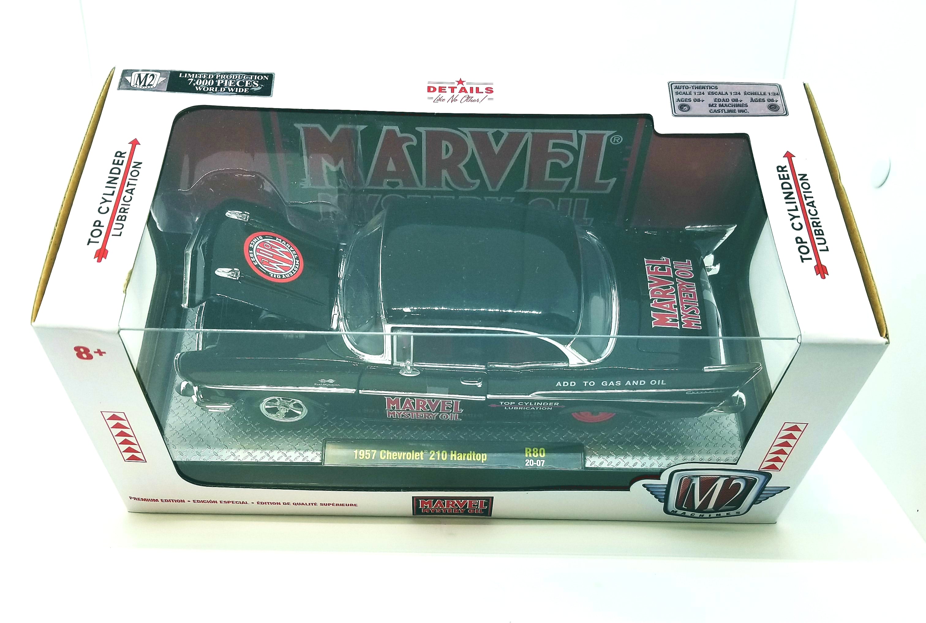 M2 Machines 1 24 Diecast Cars 1957 Chevrolet 210 Hardtop Marvel Oil R80