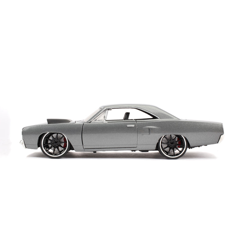 Jada Toys Fast & Furious Doms Plymouth Road Runner Gunmetal Gray  #30745 1:24