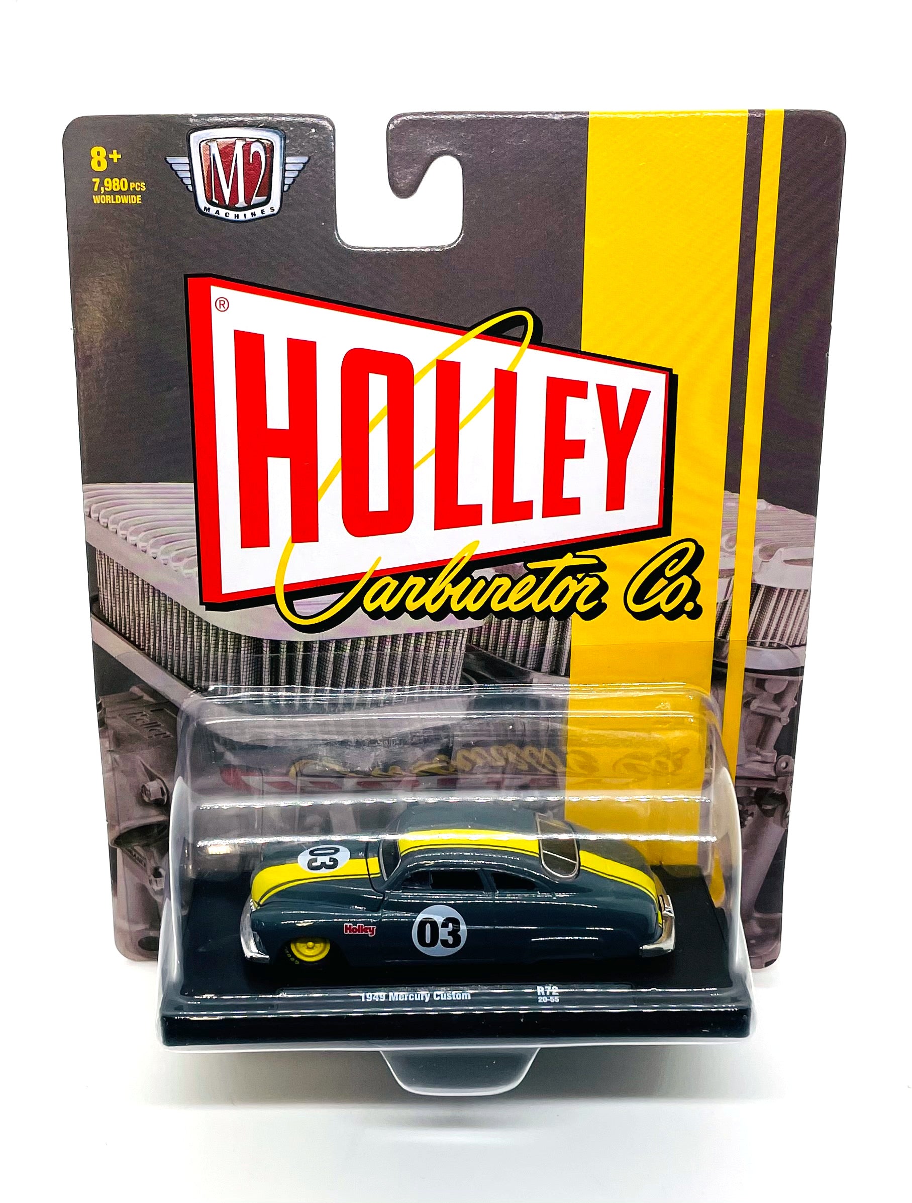 M2 Machines 1 64 Diecast Cars 1949 Mercury Custom Holley Auto Drivers R72