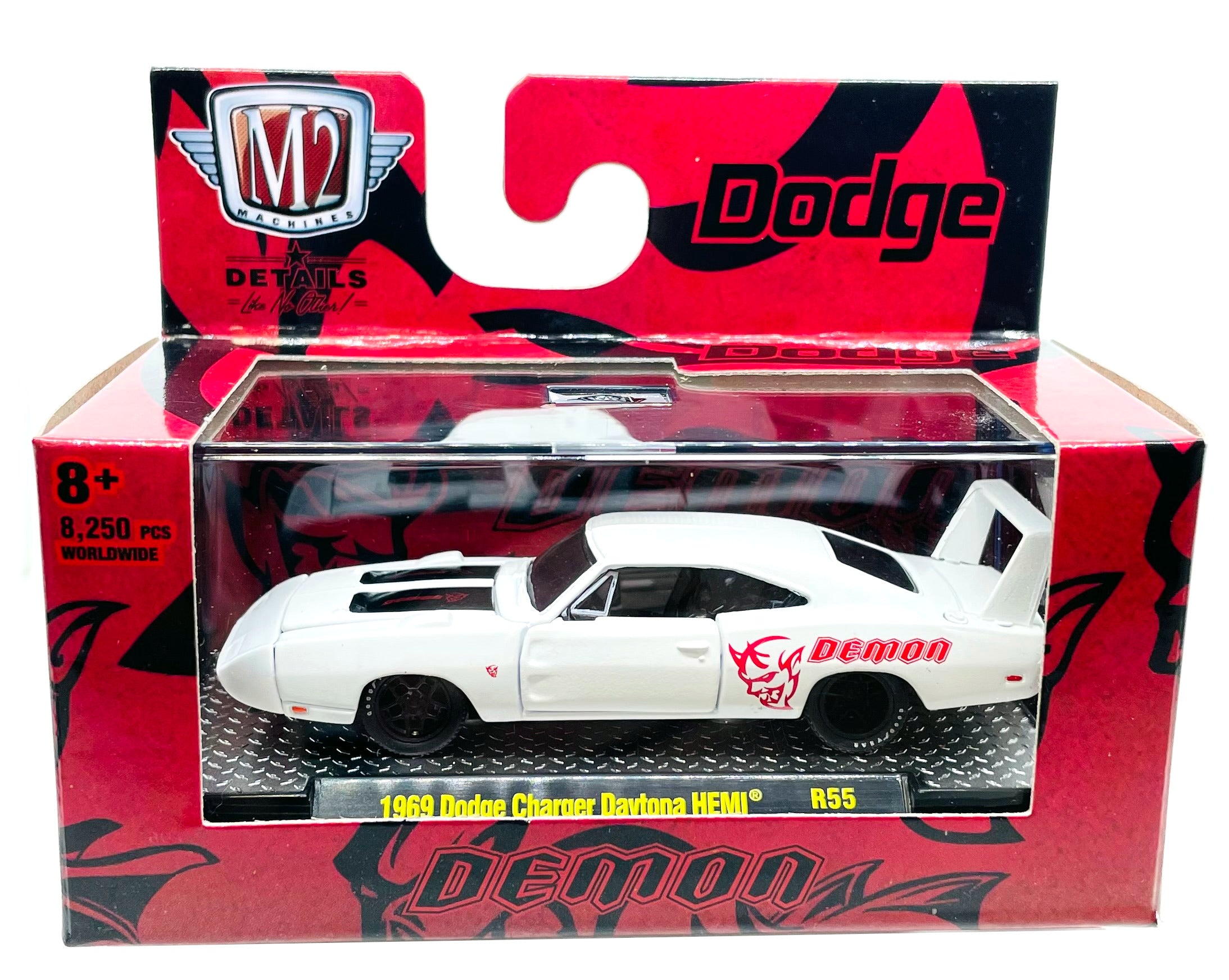 M2 Machines 1 64 Diecast Cars 1969 Dodge Charger Daytona HEMI Demon R55