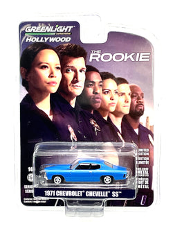 1971 Chevrolet Chevelle SS Greenlight  Blue Hollywood The Rookie Limited Edition 1:64