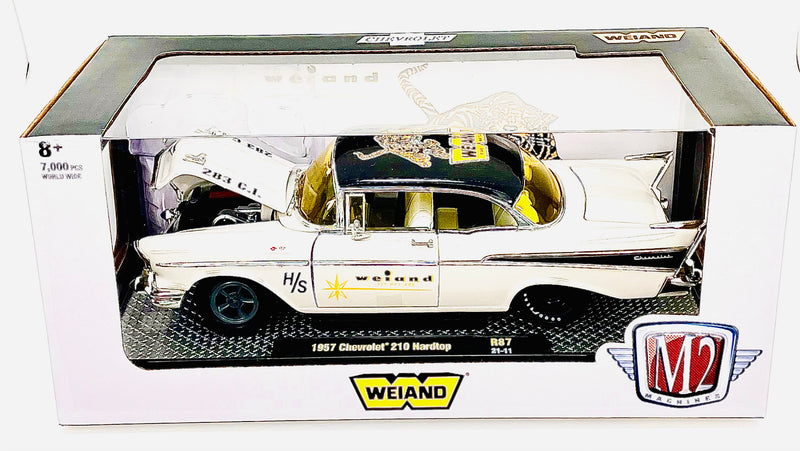 M2 Machines 1 24 Diecast Cars 1957 Chevrolet 210 Hardtop Weiand R87
