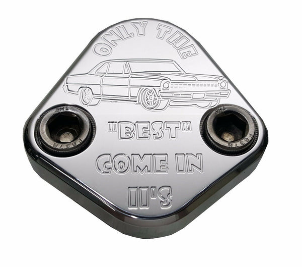 Fuel Pump Block Off Plate Fits SBC 350 Chevy Engines