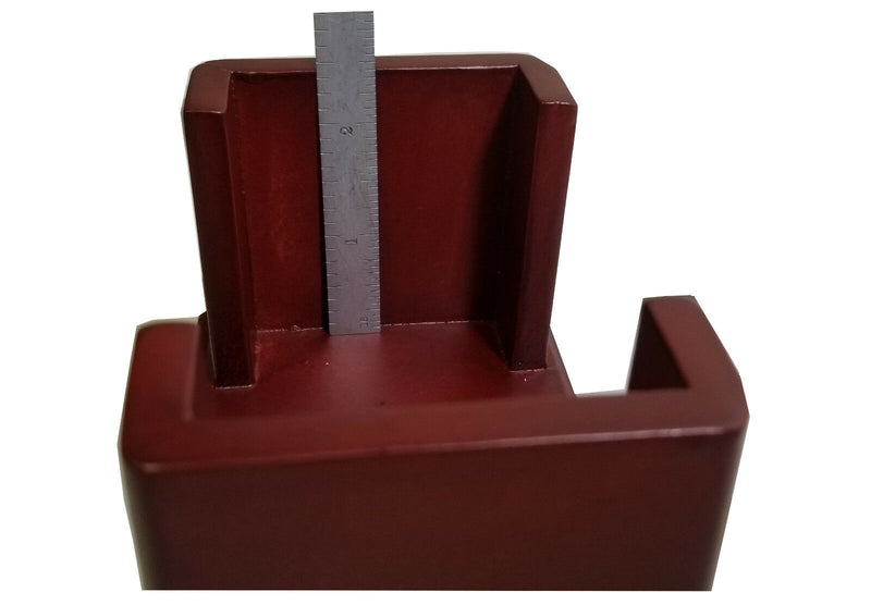 Coaster Holder, Wood, for 4" Round or Square Style Coasters, Dark Cherry Finish
