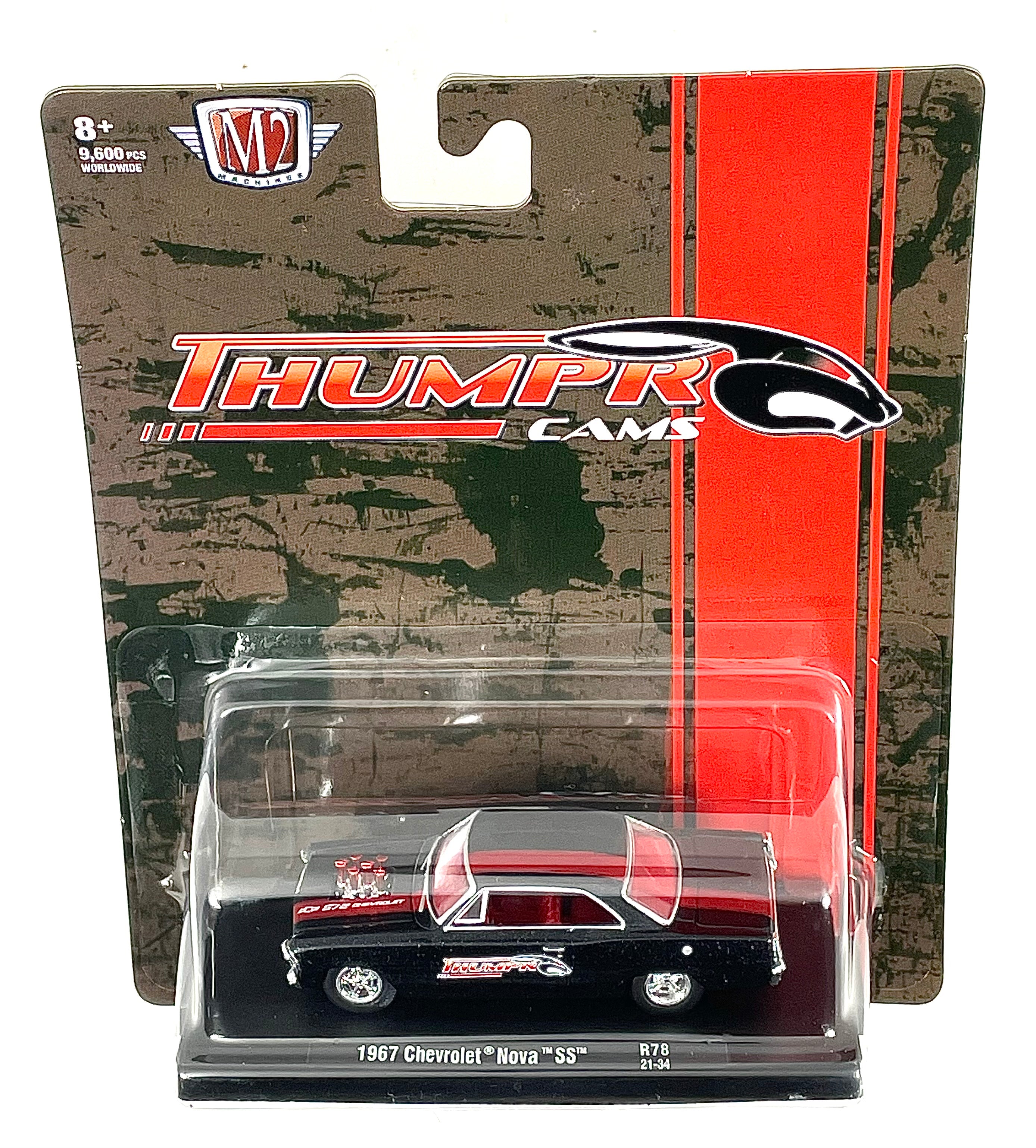 M2 Machines 1 64 Diecast Cars 1967 Chevrolet Nova SS Thumper Cams R78