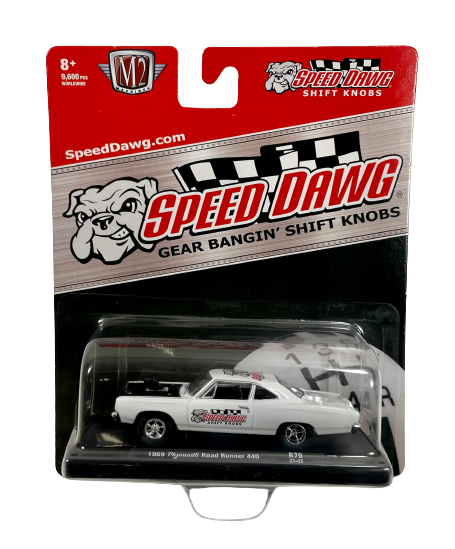 1969 Plymouth Road Runner 440 M2 Machines White Speed Dawg Die Cast Car R79 1:64