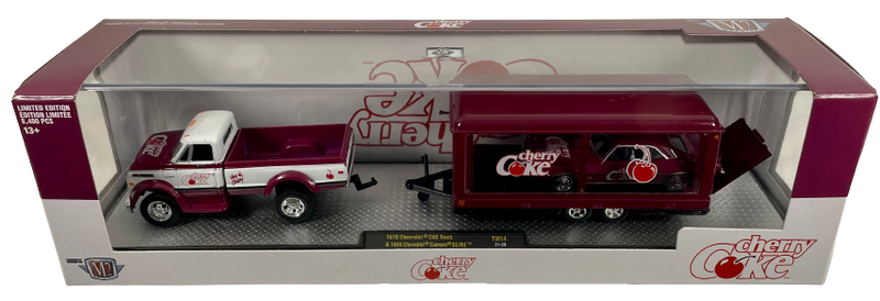 1970 Chevrolet C60 Truck & 1969 Chevrolet Camaro SS/RS M2 Machines Cherry Coke 1:64