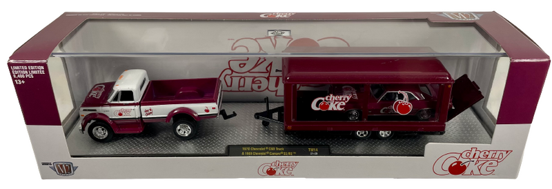 1970 Chevrolet C60 Truck & 1969 Chevrolet Camaro SS/RS M2 Machines Cherry  Coke 1:64