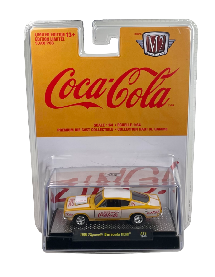 M2 Machines 1 64 Diecast Cars 1968 Plymouth Barracuda HEMI Coca Cola A13