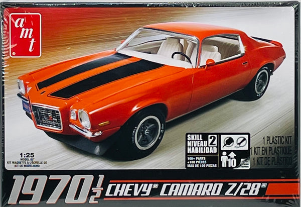 1970 1/2 Chevy Camaro Z/28 Orange AMT Plastic Model Kit AMT635L/12 Scale 1:25