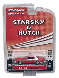 1976 Ford Gran Torino Red White Starsky & Hutch Greenlight Series 18 Die Cast 1:64