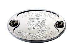 Custom Polished Aluminum Car Badge Emblem Big Block Chevrolet Graphic - USA