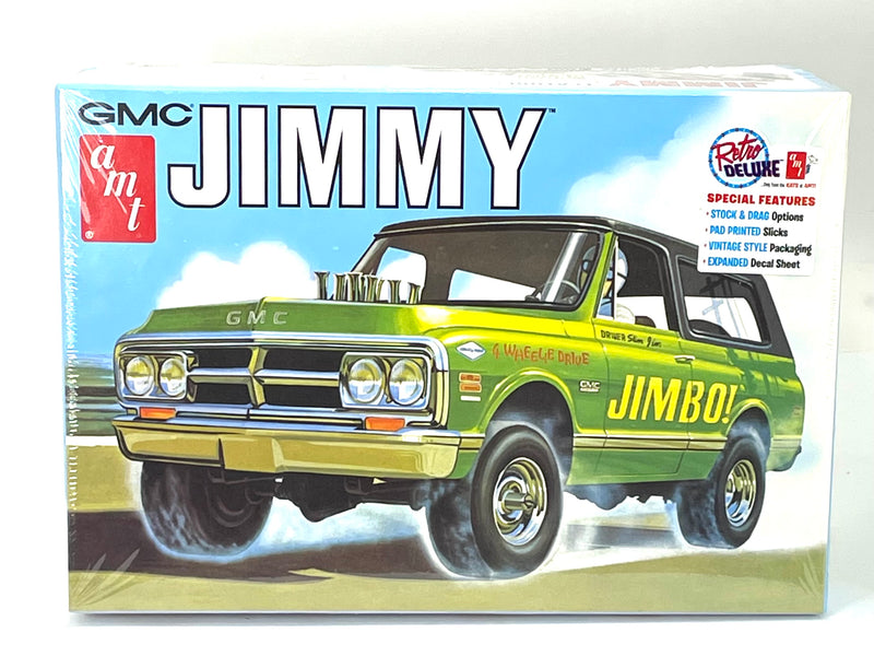 1971 GMC Jimmy 4x4 Green AMT Plastic Model Kit AMT1219/12 Scale 1:25