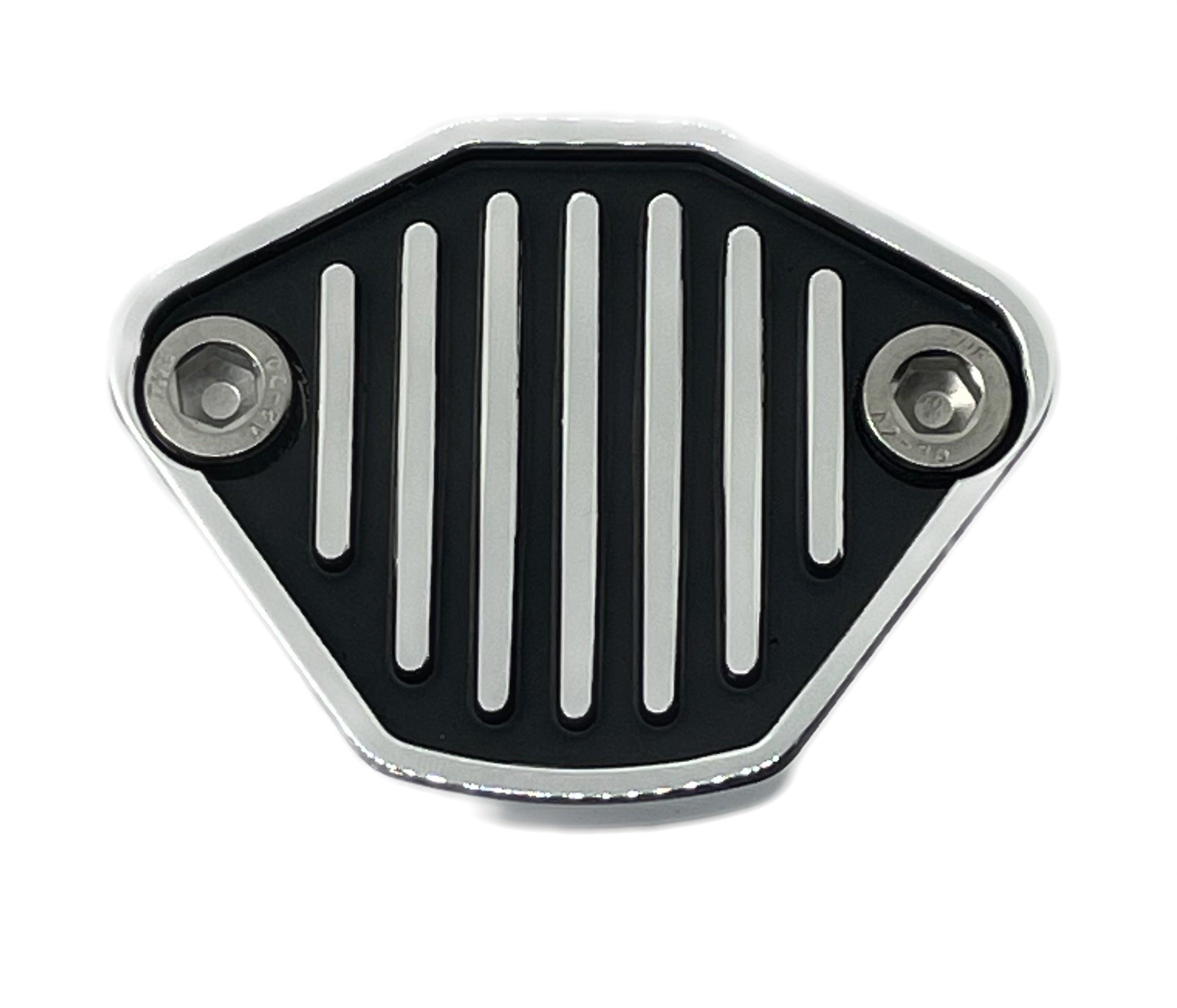 EGR Cover ultimate finned polished black background dramatic contrast pre-1987 universal award winning USA-made EGR-5009