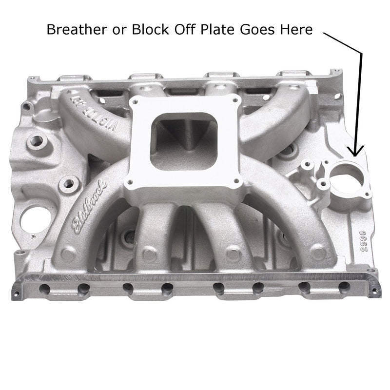 Aluminum Intake Manifold Breather Plate with PCV Kit fits Ford FE Engines - USA