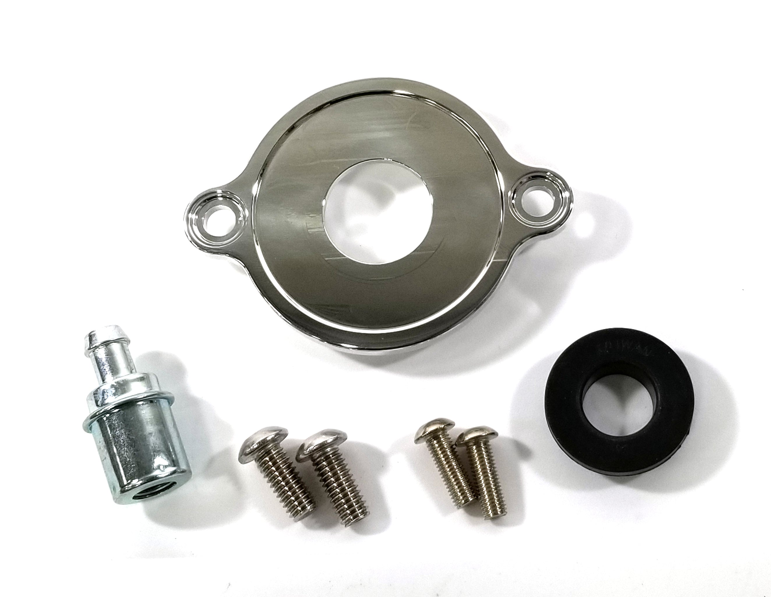 M1003 Ford FE complete kit contents breather plate PCV valve grommet dual hardware sets 1/4-28 5/16-18 bolts instructions USA