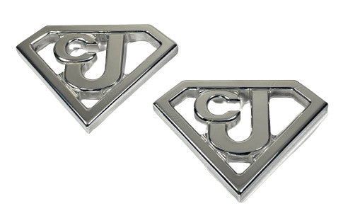 Metal Emblem Auto Fender Badge Set Polished Billet CNC Aluminum “Fits” Jeep