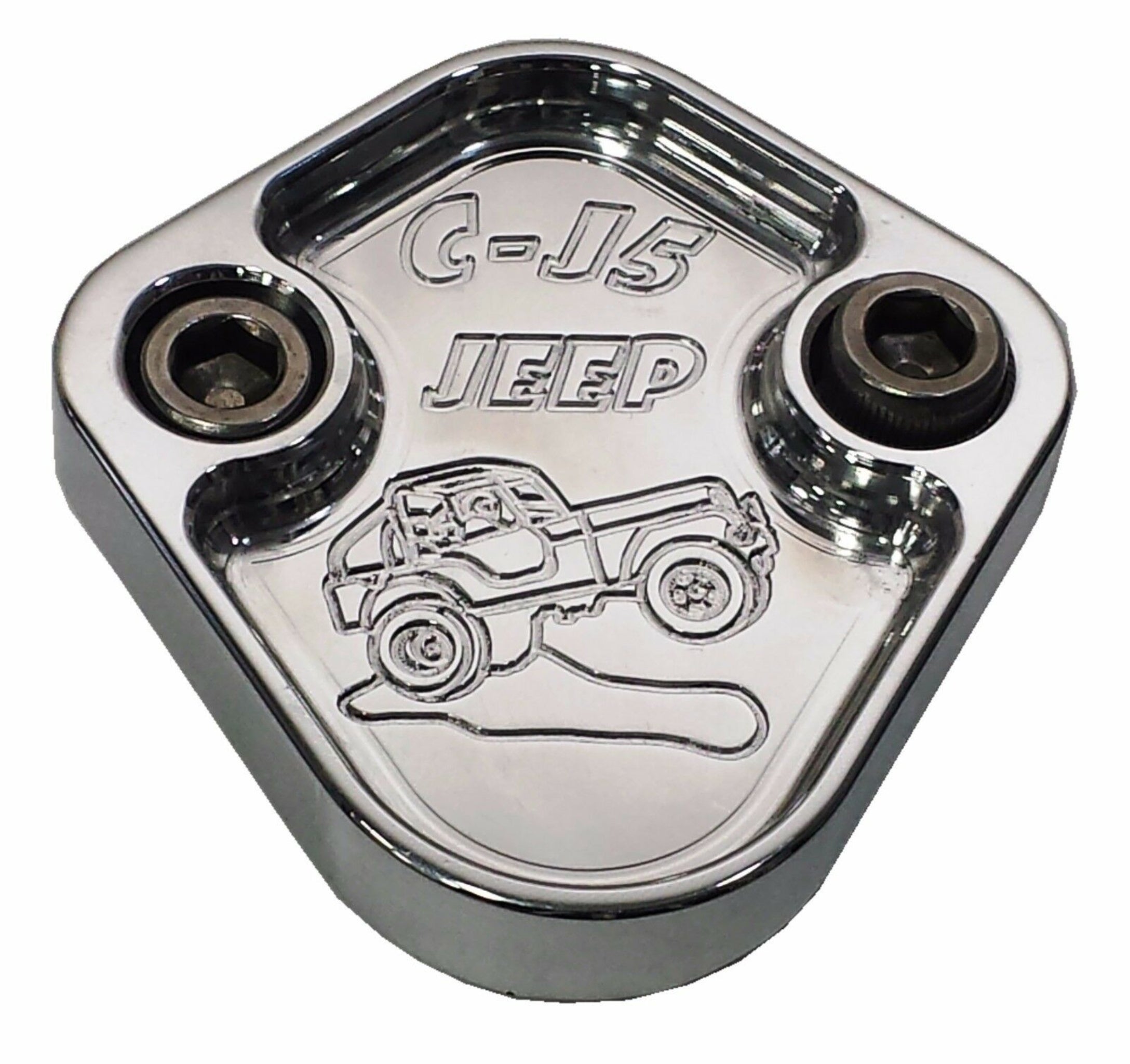 F111 Fuel Pump Block Off Plate Fits Jeep CJ5 CJ7 AMC 258 Engine CNC Billet Aluminum Made USA