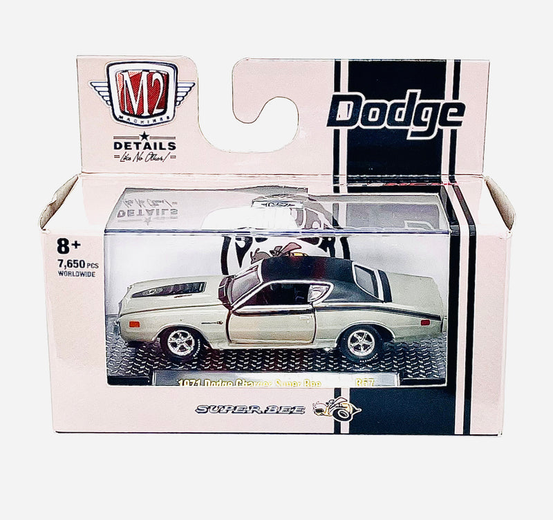 M2 Machines 1971 Dodge Charger Super Bee 426 Hemi Gray Metallic  R57 1:64