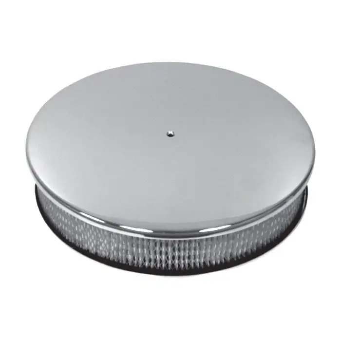 Customizable Graphic Polished 14" Air Cleaner Lid Aluminum Printed Insert - USA