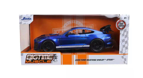 Jada Toys Bigtime Muscle 2020 Ford Mustang Shelby GT500 Blue Item 32409 1:24