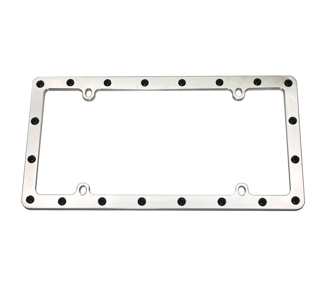 Mad4Metal Billet Aluminum License Plate Frame X-Thick Rugged Riveted Design